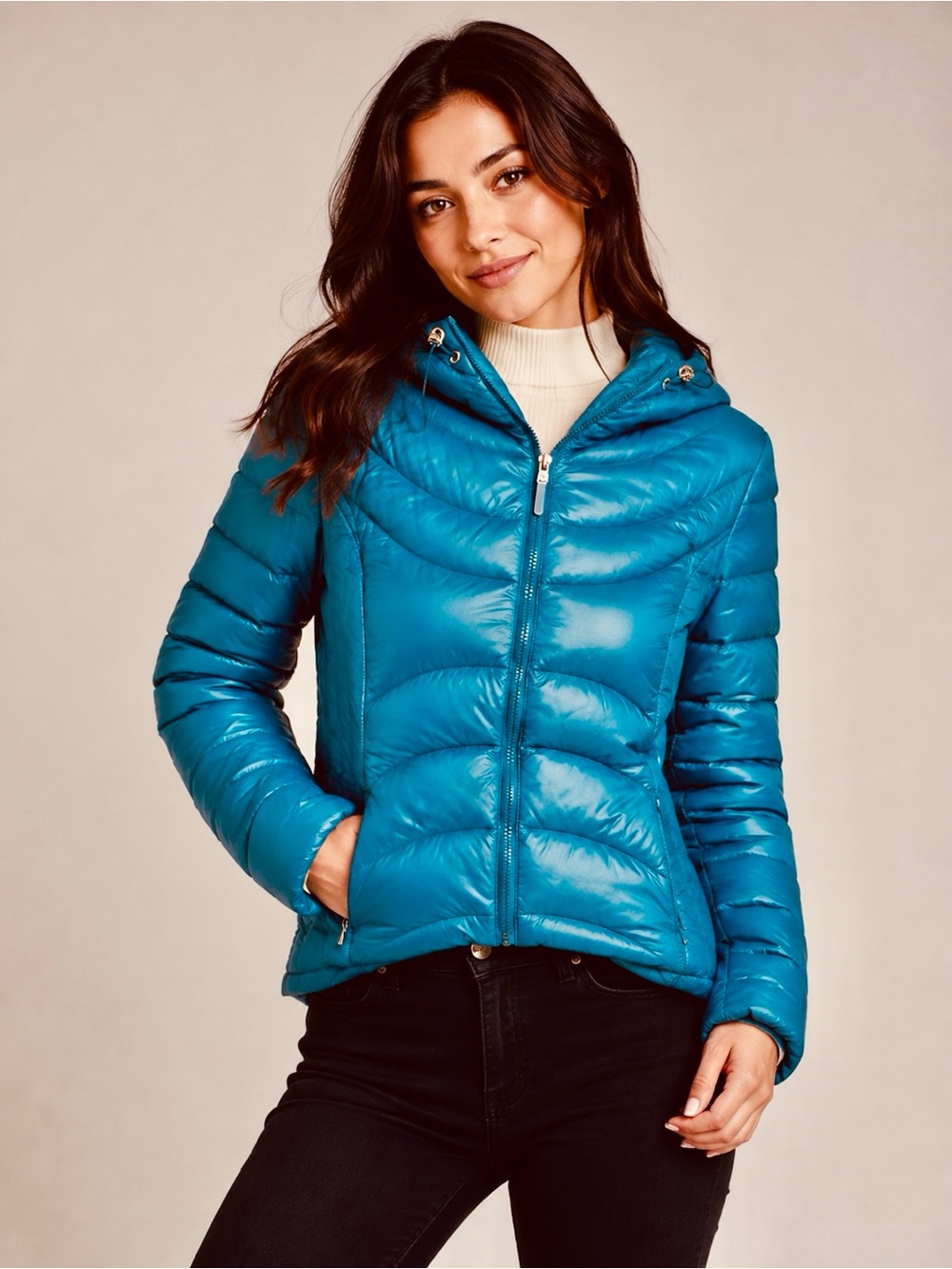 Andrew Marc packable down jacket size XL